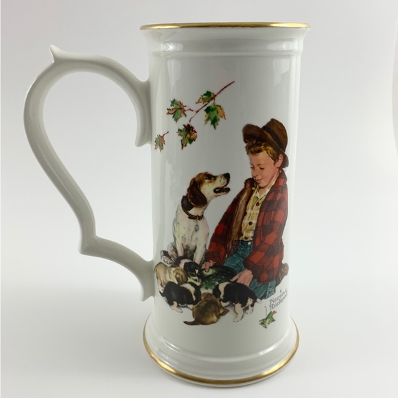 Norman Rockwell, Gorham Limited Edition, "The Pride of Parenthood" Stein. #4156. - Picture 1 of 12